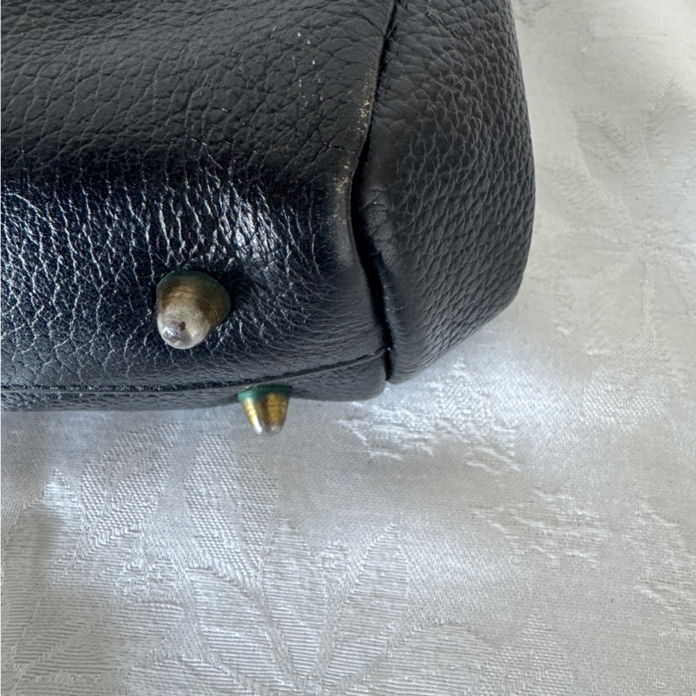 Vintage 1960s Rambler by Kaden Black Leather Handbag - Picture 4 of 16
